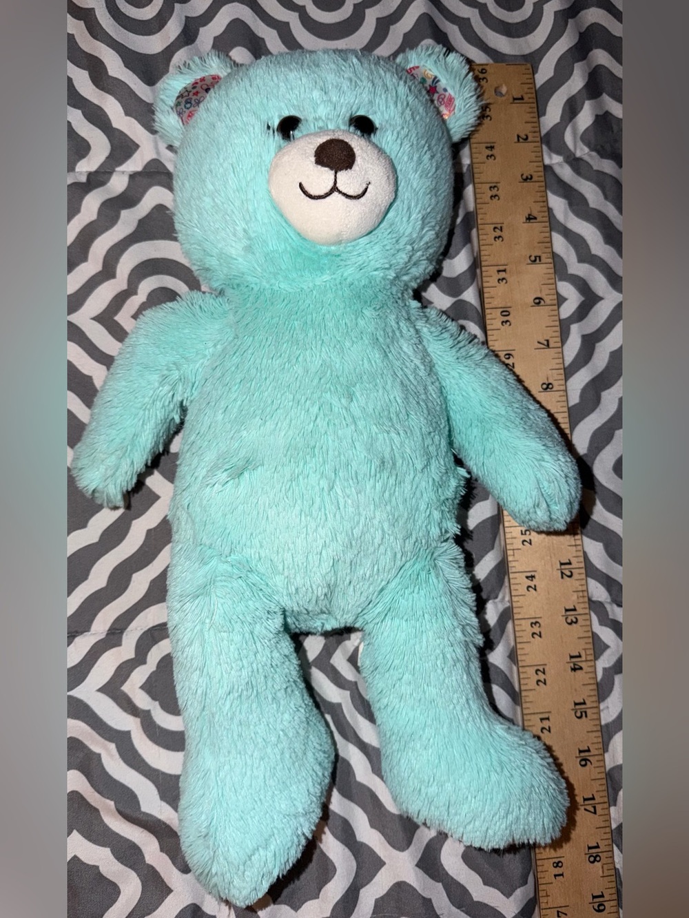 Build A Bear, Girl Scouts Thin Mints, Plush Light Teal Teddy Bear Stuffed Toy
